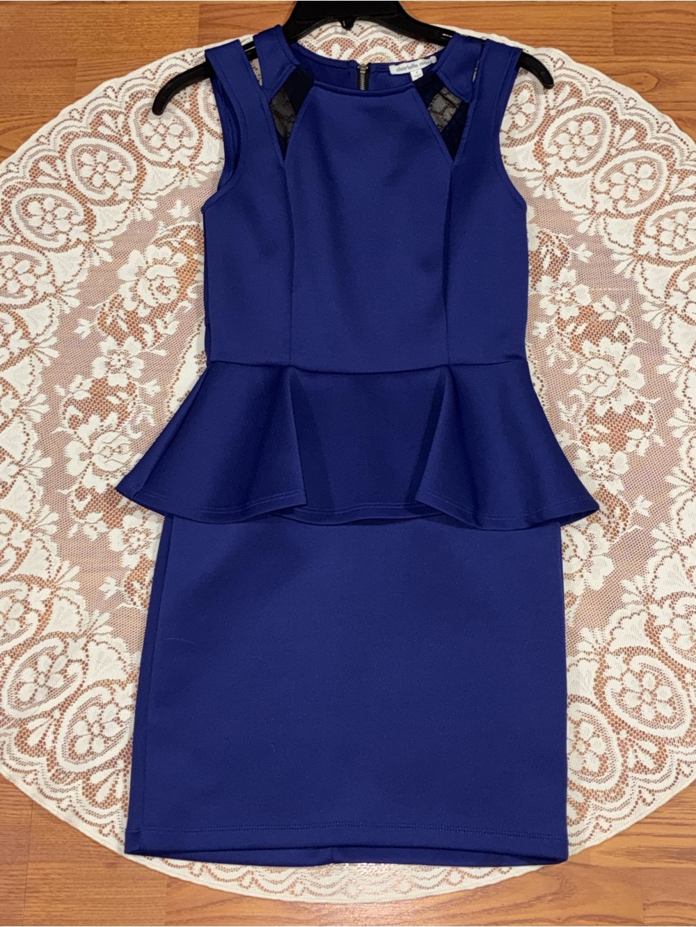 Charlotte Russe Royal Blue Peplum Midi Dress